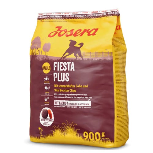Сухий корм Josera Adult Fiesta Plus для дорослих вибагливих собак, з додатковими крокетами, 900 г Сухий корм Josera Adult Fiesta Plus для дорослих вибагливих собак, з додатковими крокетами, 900 г