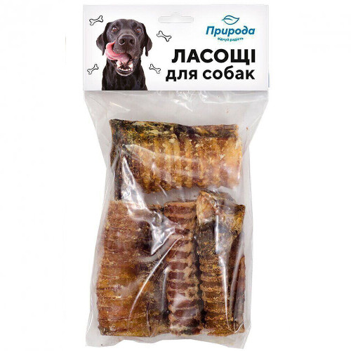 Ласощі Природа для собак трахея, 100 г Ласощі Природа для собак трахея, 100 г