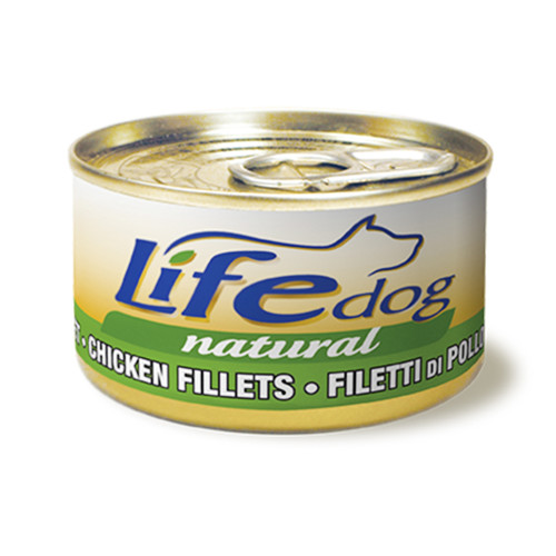 Консерва LifeDog Chicken Fillets для собак от 6 месяцев, с куриным филе, 90 г Консерва LifeDog Chicken Fillets для собак от 6 месяцев, с куриным филе, 90 г