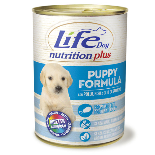 Консерва LifeDog Nutrition Plus Puppy для цуценят до 12 місяців, з курятиною, 400 г Консерва LifeDog Nutrition Plus Puppy для цуценят до 12 місяців, з курятиною, 400 г