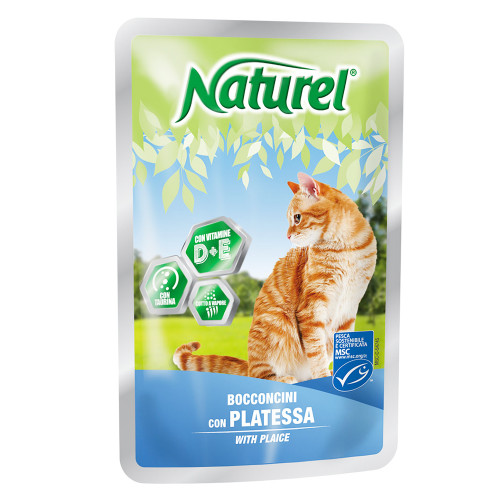 Вологий корм Naturel Veal Chunks In Sause для котів від 6 місяців, з шматочками телятини у соусі, 100 г Вологий корм Naturel Veal Chunks In Sause для котів від 6 місяців, з шматочками телятини у соусі, 100 г