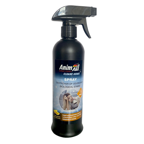Спрей Animall Cleane Home ліквідатор запахів та біологічних плям, кориця з апельсином, 500 мл Спрей Animall Cleane Home ліквідатор запахів та біологічних плям, кориця з апельсином, 500 мл