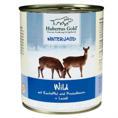 Консерви Hubertus Gold Wild mit Kartoffel для собак, дичина з картоплею та брусницею, 800 г Консерви Hubertus Gold Wild mit Kartoffel для собак, дичина з картоплею та брусницею, 800 г