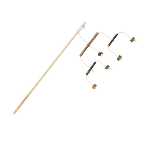 Іграшка Trixie Play Rod with Matatabi Sticks, удочка с паличками мататабі, для котів, 50 см Іграшка Trixie Play Rod with Matatabi Sticks, удочка с паличками мататабі, для котів, 50 см