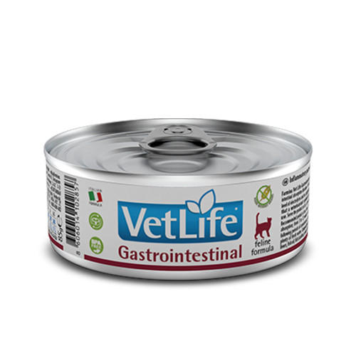 Вологий корм Farmina Vet Life Gastrointestinal для котів, при захворюванні ШКТ, 85 г Вологий корм Farmina Vet Life Gastrointestinal для котів, при захворюванні ШКТ, 85 г
