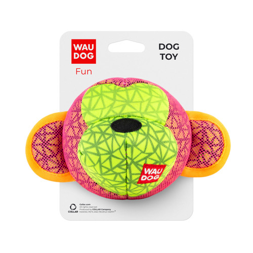 Іграшка Waudog Fun Мавпа для собак, 16×10 см, рожева Іграшка Waudog Fun Мавпа для собак, 16×10 см, рожева