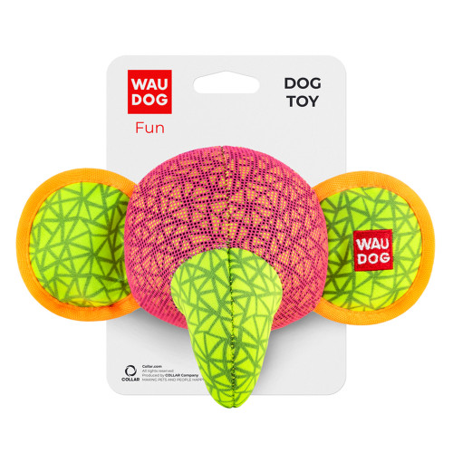 Іграшка Waudog Fun Слон для собак, 20×14 см, рожева Іграшка Waudog Fun Слон для собак, 20×14 см, рожева