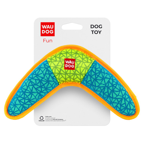 Іграшка Waudog Fun Бумеранг для собак, 24×14 см, блакитна Іграшка Waudog Fun Бумеранг для собак, 24×14 см, блакитна