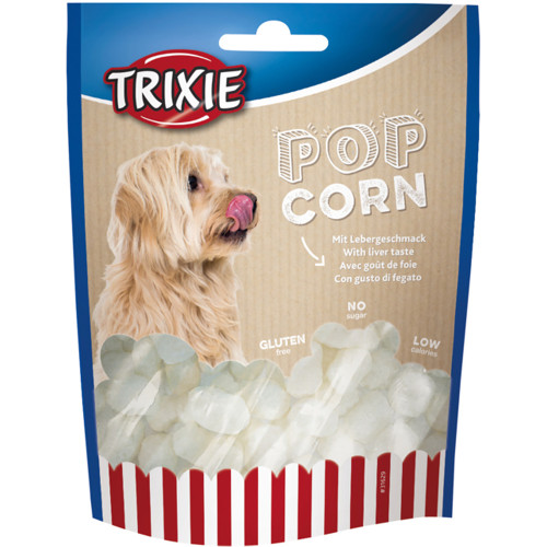 Ласощі Trixie Popcorn для собак, попкорн зі смаком печінки, 100 г Ласощі Trixie Popcorn для собак, попкорн зі смаком печінки, 100 г