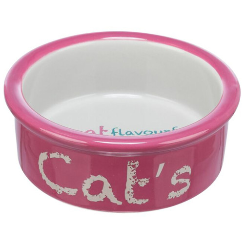 Миска Trixie Ceramic Bowl для котів, діаметр 12 см, 300 мл, рожева/світло-сіра Миска Trixie Ceramic Bowl для котів, діаметр 12 см, 300 мл, рожева/світло-сіра