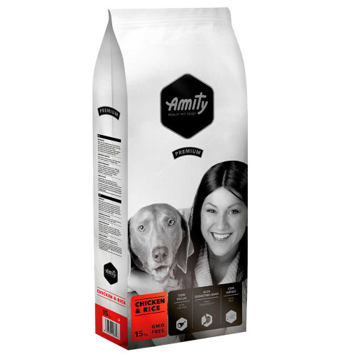 Сухий корм Amity Premium Adult Chicken&Rice для дорослих собак всіх порід, з куркою та рисом, 15 кг Сухий корм Amity Premium Adult Chicken&Rice для дорослих собак всіх порід, з куркою та рисом, 15 кг