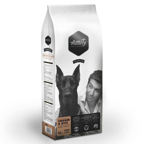 Сухий корм Amity Premium Adult Gigantes Chicken&Rice для собак великих порід, з куркою та рисом, 15 кг Сухий корм Amity Premium Adult Gigantes Chicken&Rice для собак великих порід, з куркою та рисом, 15 кг