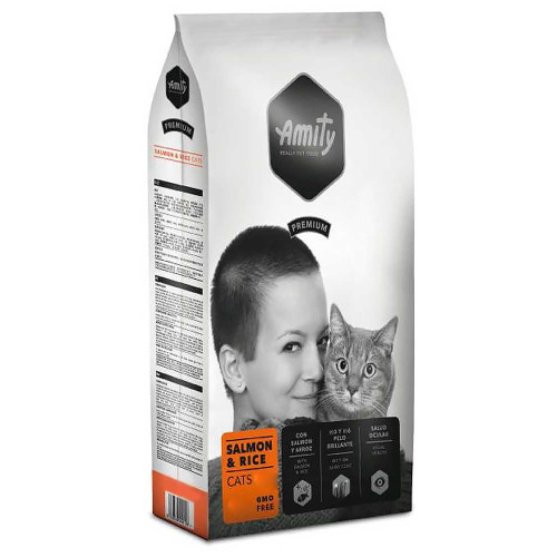 Сухий корм Amity Premium Salmon&Rice Cats для дорослих котів, з лососем та рисом, 1.5 кг Сухий корм Amity Premium Salmon&Rice Cats для дорослих котів, з лососем та рисом, 1.5 кг