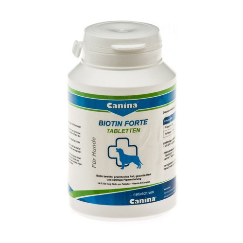 Вітаміни Canina Biotin forte, для вовни собак, 100г, 30таб Вітаміни Canina Biotin forte, для вовни собак, 100г, 30таб