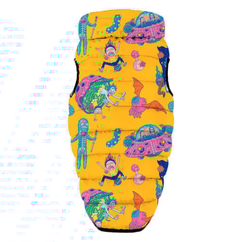 Куртка Waudog Clothes для собак, малюнок "Рік і Морті 3", M47, 63-67/39-43 см