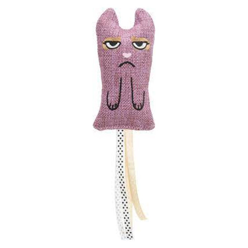 Іграшка Trixie кіт з бахромою, XXL, тканина, 15 см Іграшка Trixie кіт з бахромою, XXL, тканина, 15 см