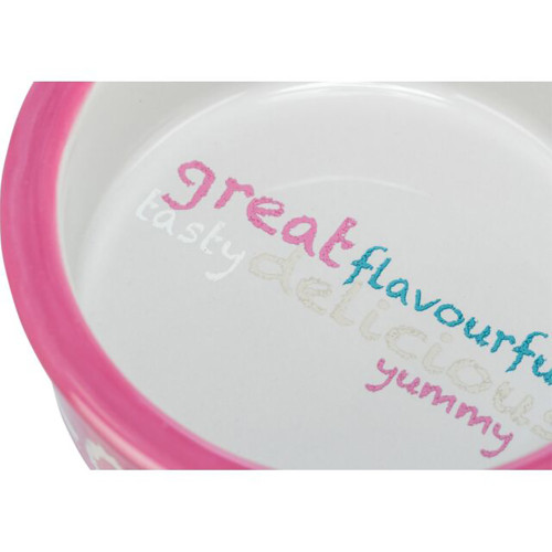 Миска Trixie Ceramic Bowl для котів, діаметр 12 см, 300 мл, рожева/світло-сіра Миска Trixie Ceramic Bowl для котів, діаметр 12 см, 300 мл, рожева/світло-сіра