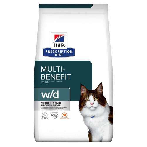 Сухий корм Hills Prescription Diet W/D для котів, для запобігання проблем з зайвою вагою, 1.5 кг Сухий корм Hills Prescription Diet W/D для котів, для запобігання проблем з зайвою вагою, 1.5 кг
