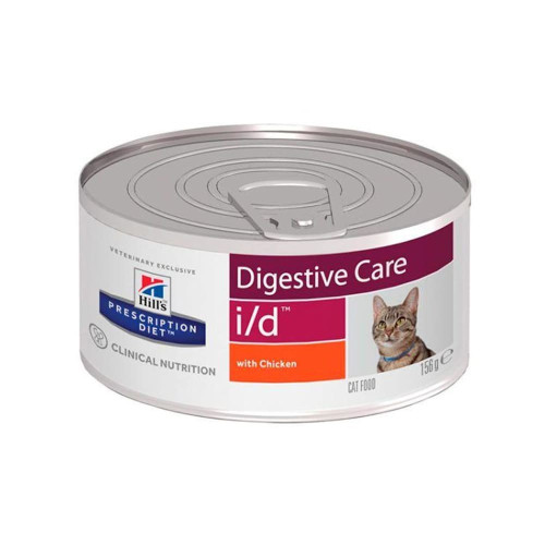 Вологий корм Hill’s Prescription Diet Canine I/D для котів, при захворюваннях шлунково-кишкового тракту, з куркою, 156 г Вологий корм Hill’s Prescription Diet Canine I/D для котів, при захворюваннях шлунково-кишкового тракту, з куркою, 156 г