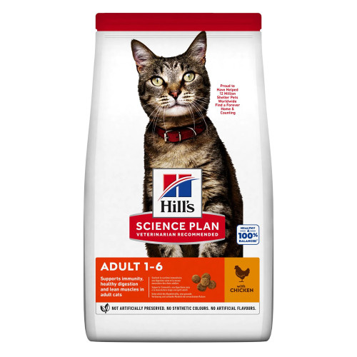 Сухий корм Сухой корм Hill's Feline Science Plan для взрослых кошек, с курицей, 10 кг Сухий корм Сухой корм Hill's Feline Science Plan для взрослых кошек, с курицей, 10 кг