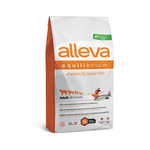 Сухий корм Alleva Equilibrium Sensitive Adult Chicken&Ocean Fish All Breeds для собак усіх порід, 2 кг Сухий корм Alleva Equilibrium Sensitive Adult Chicken&Ocean Fish All Breeds для собак усіх порід, 2 кг