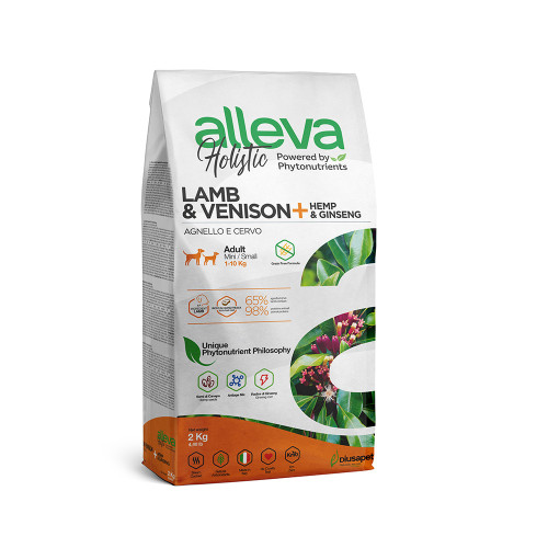 Сухий корм Alleva Holistic Adult Lamb&Venison Mini для собак дрібних порід, ягня та оленина, 2 кг Сухий корм Alleva Holistic Adult Lamb&Venison Mini для собак дрібних порід, ягня та оленина, 2 кг