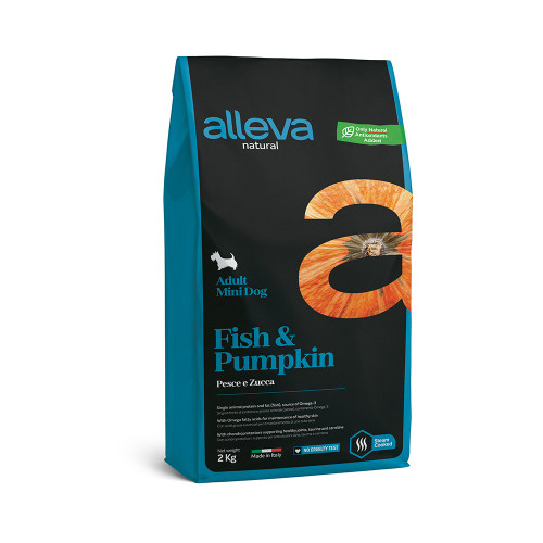 Сухой корм Alleva Natural Adult Fish&Pumpkin Mini для мелких пород собак, рыба и тыква, 2 кг Сухой корм Alleva Natural Adult Fish&Pumpkin Mini для мелких пород собак, рыба и тыква, 2 кг