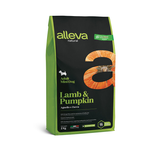 Сухий корм Alleva Natural Adult Lamb&Pumpkin Mini для дрібних порід собак, ягня та гарбуз, 2 кг Сухий корм Alleva Natural Adult Lamb&Pumpkin Mini для дрібних порід собак, ягня та гарбуз, 2 кг