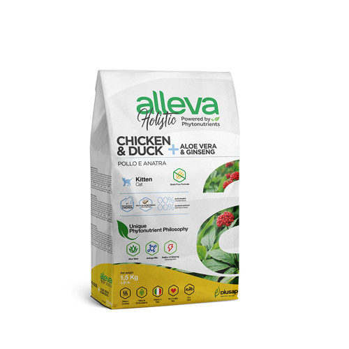Сухий корм Alleva Holistic Kitten Chicken&Duck для кошенят, вагітних та лактуючих кішок, курка та качка, 1.5 кг Сухий корм Alleva Holistic Kitten Chicken&Duck для кошенят, вагітних та лактуючих кішок, курка та качка, 1.5 кг