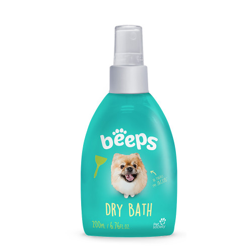Сухий шампунь Beeps Dry Bath для собак та котів, з ароматом дині, 200 мл Сухий шампунь Beeps Dry Bath для собак та котів, з ароматом дині, 200 мл