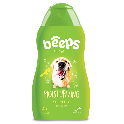 Шампунь Beeps Moisturizing Shampoo для собак і котів, з алое вера та ароматом зеленого яблука, 502 мл Шампунь Beeps Moisturizing Shampoo для собак і котів, з алое вера та ароматом зеленого яблука, 502 мл