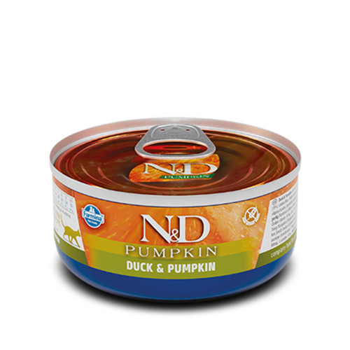 Вологий корм Farmina N&D Grain Free Pumpkin Duck Adult для котів, беззерновий, з гарбузом та качкою, 70 г Вологий корм Farmina N&D Grain Free Pumpkin Duck Adult для котів, беззерновий, з гарбузом та качкою, 70 г