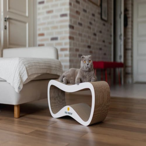 Кігтеточка-лежанка Say Meow Grace для котів, гофрокартон, 67×27×24 см Кігтеточка-лежанка Say Meow Grace для котів, гофрокартон, 67×27×24 см