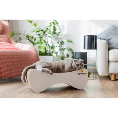 Кігтеточка-лежанка Say Meow Cloud для котів, гофрокартон, 61×21×24 см Кігтеточка-лежанка Say Meow Cloud для котів, гофрокартон, 61×21×24 см